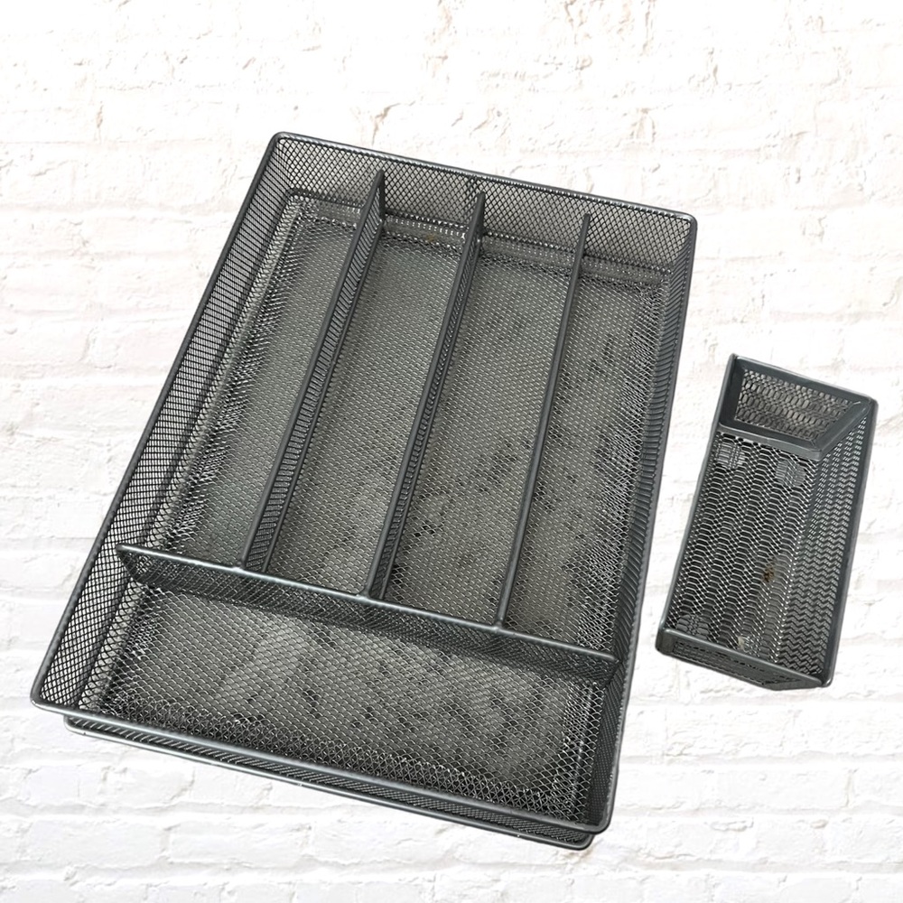 🛍🏙3️⃣ for $1️⃣5️⃣ Mesh wire utensil and accessories holder set